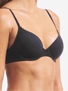 2 Skims Fits Everbody Demi Bra -36 B - Black + Nude;